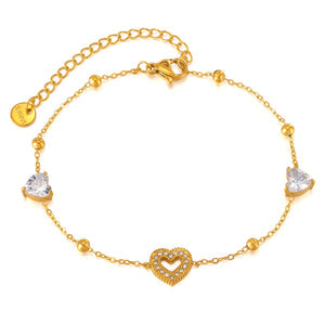 Simple Niche Bracelet Female Titanium Steel Gold Plated
